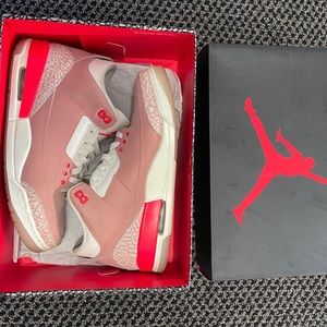 OR BEST OFFER; 2021 Nike Air Jordan 3 “Rust Pink” used
